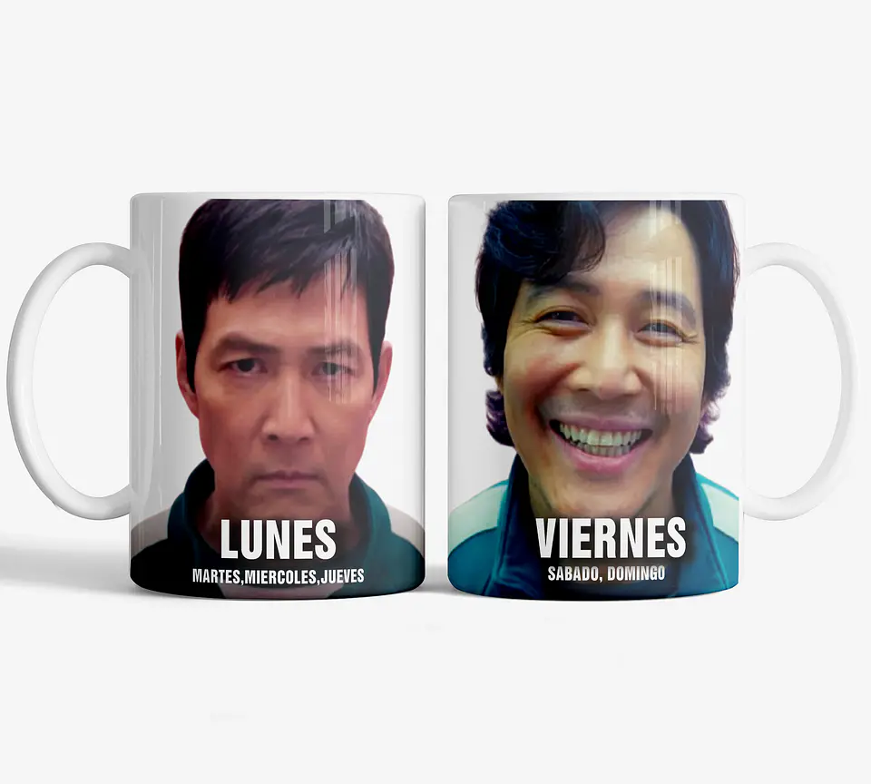 Tazon Taza Squid Game El Juego Del Calamar 2 3 Meme Para Te Y Cafe 1
