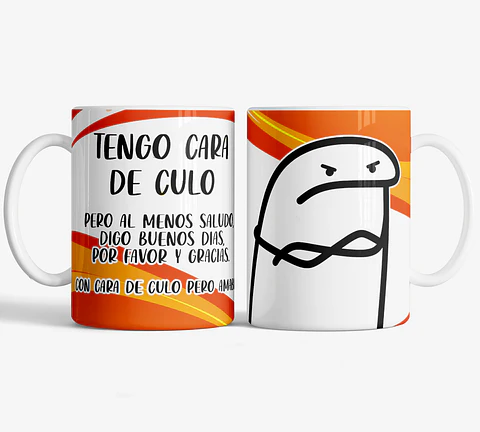 Tazon Taza Meme Cara de CU** Flork Ideal Regalo