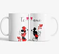 Set 2 Tazon Taza San Valentin Mickey Y Minnie Ideal Para Cafe O Te - Miniatura 2