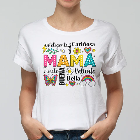 Polera Día de la Madre 2026 – Regalo Original con Diseño Colorido para Mamá