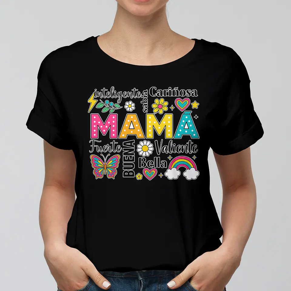Polera Día de la Madre 2026 – Regalo Original con Diseño Colorido para Mamá 2