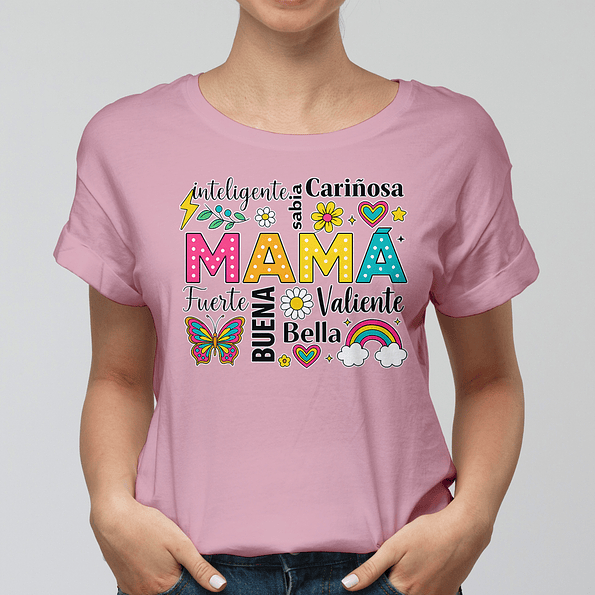 Polera Día de la Madre 2025 – Regalo Original con Diseño Colorido para Mamá 3