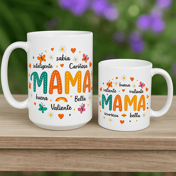 Taza para Mamá con Diseño Colorido y Mensaje Amoroso - Regalo Perfecto para el Día de las Madres 3