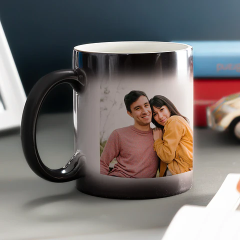 Taza mágica personalizada con foto – Regalo único que cambia de color