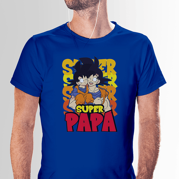 Camiseta Super Papá – Goku y Gohan | Regalo Perfecto para el Día del Padre 3