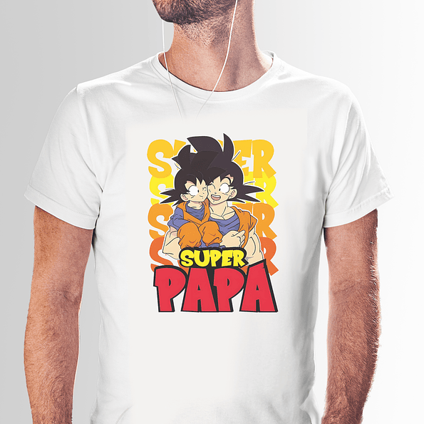 Camiseta Super Papá – Goku y Gohan | Regalo Perfecto para el Día del Padre 2