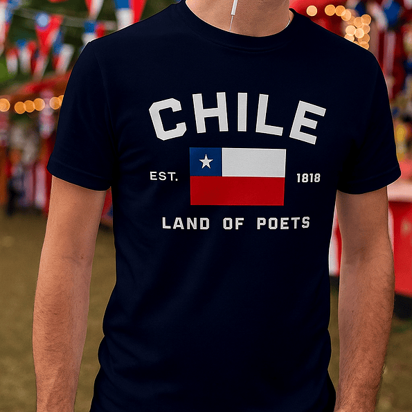 Polera Chile Land of Poets 🇨🇱 | Fiestas Patrias Ropa Chilena 6