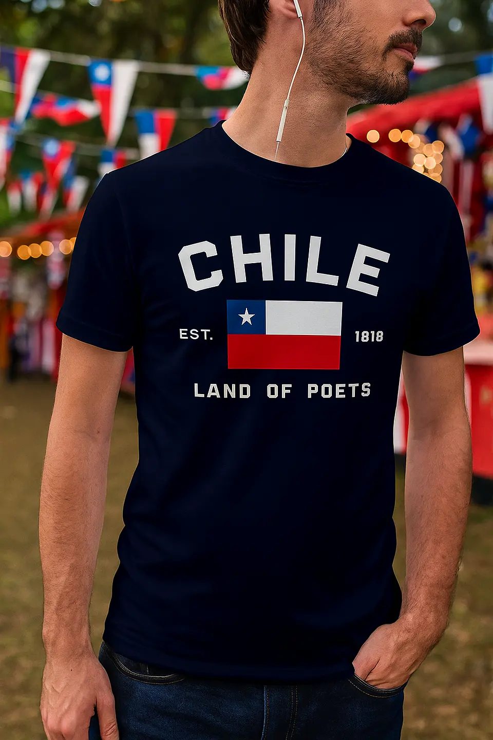 Polera Chile Land of Poets 🇨🇱 | Fiestas Patrias Ropa Chilena 6