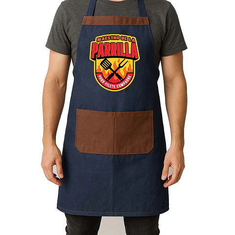 Delantal Maestro de la Parrilla "Pure Filete Compadre"  – Ideal para Asados y Fiestas