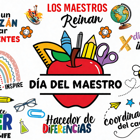 Taza Día del Maestro 🎓 | Regalo Original y Colorido para Profesores 5