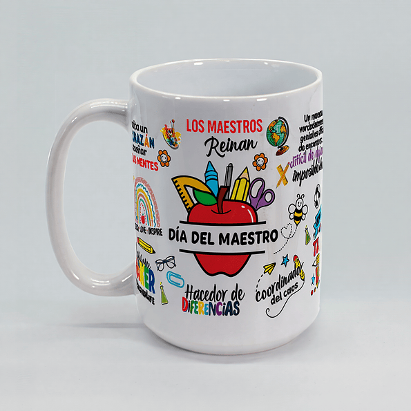 Taza Día del Maestro 🎓 | Regalo Original y Colorido para Profesores 2