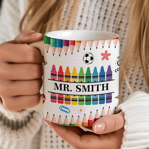 Taza Día del Maestro 🌈 | Se necesita un gran corazón para guiar pequeñas mentes 2