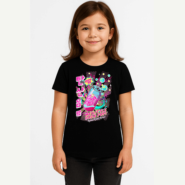 Polera “My Little Soda Pop de Saja Boys” – Diseño oficial KPop Demon Hunters 🎬 1