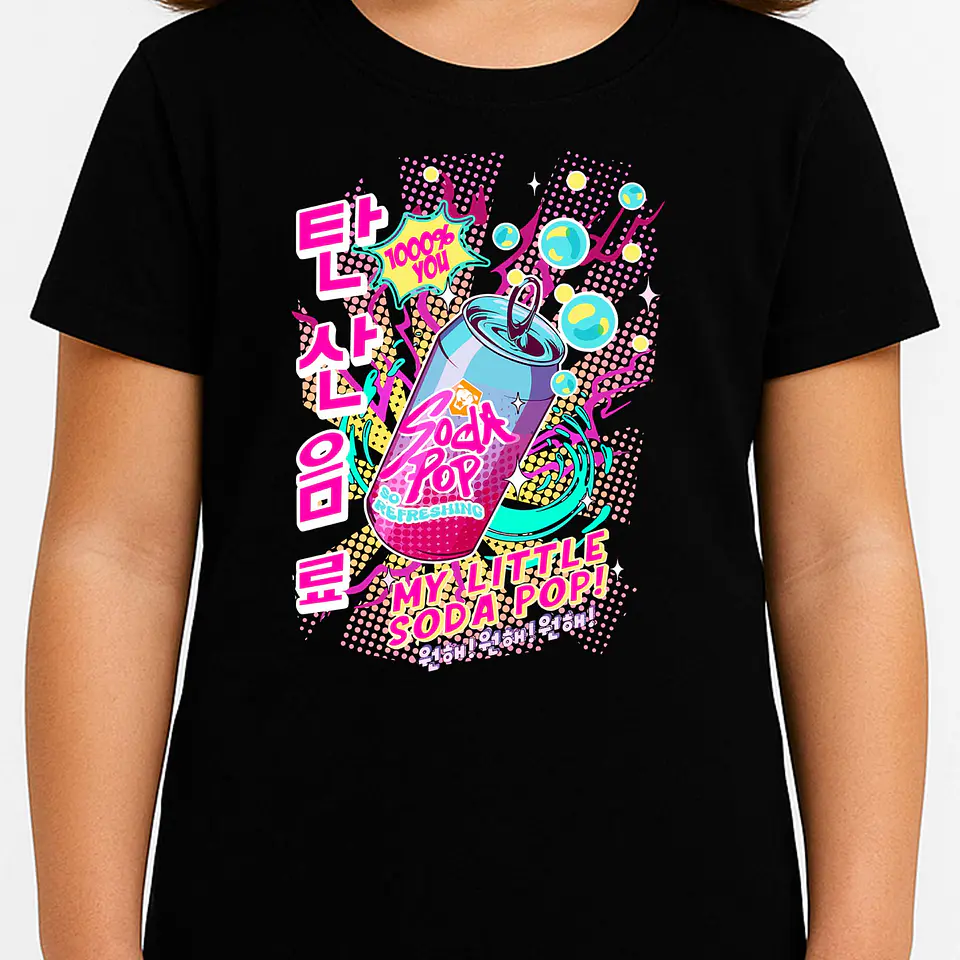 Polera “My Little Soda Pop de Saja Boys” – Diseño oficial KPop Demon Hunters 🎬 2