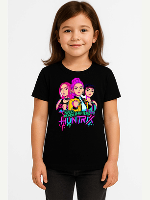 Polera HUNTRIX – Protagonistas de KPop Demon Hunters 🎤🔥