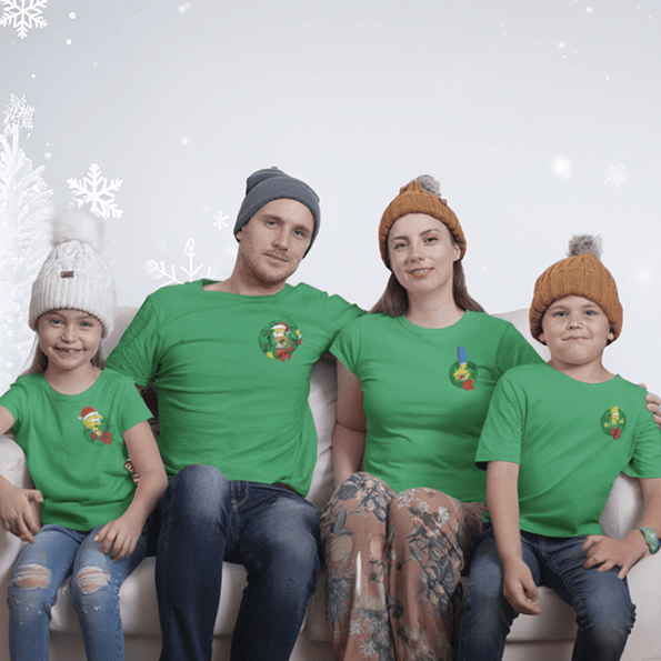 4 Poleras Navideñas Familiares Los Simpson – Conjunto Outfit Navidad 2025 Tazas ideas  1