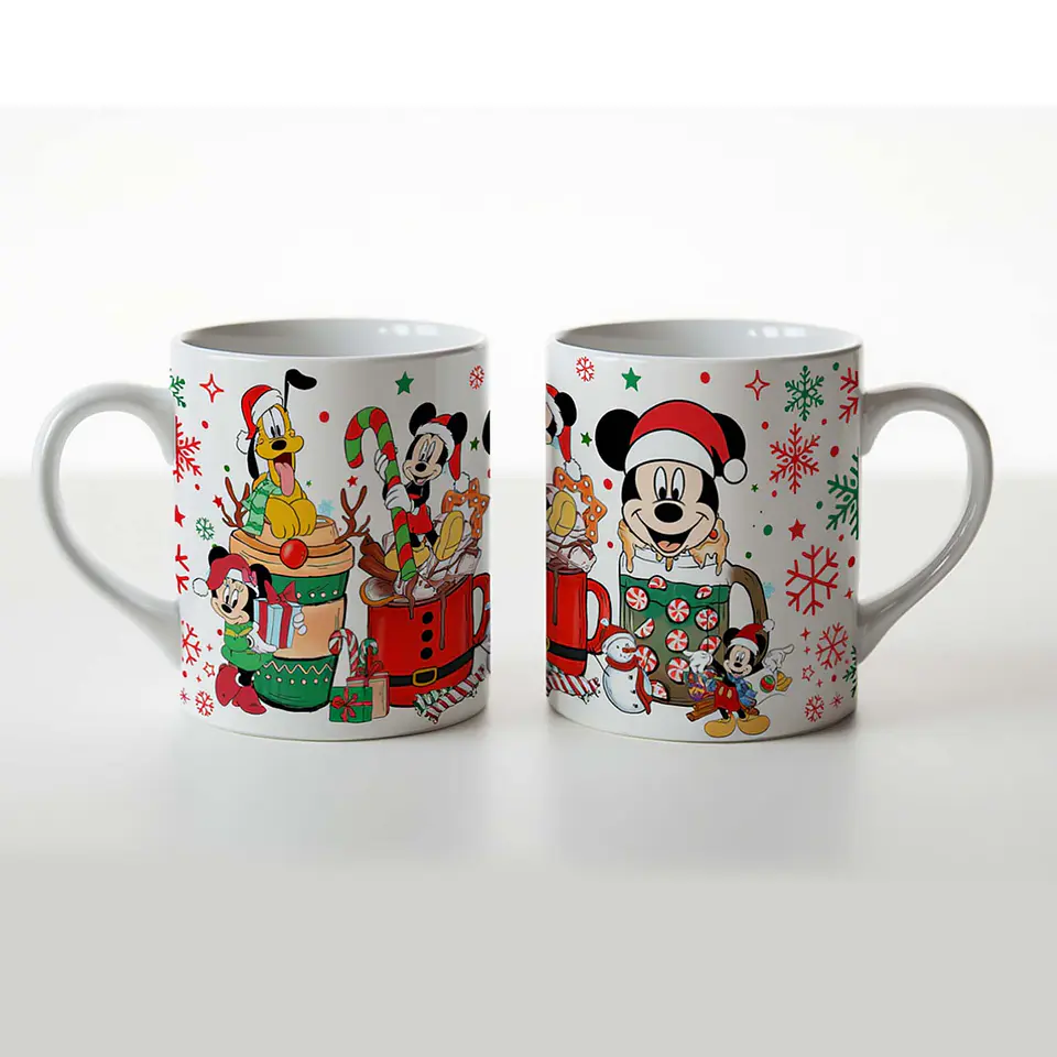 Tazón Navideño Mickey y Sus Amigos – Diseño Disney Christmas 11oz 1