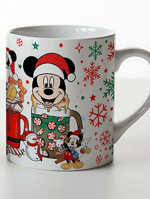 Tazón Navideño Mickey y Sus Amigos – Diseño Disney Christmas 11oz