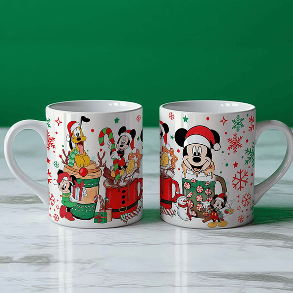 Tazón Navideño Mickey y Sus Amigos – Diseño Disney Christmas 11oz 3