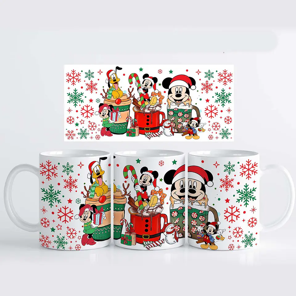 Tazón Navideño Mickey y Sus Amigos – Diseño Disney Christmas 11oz 5