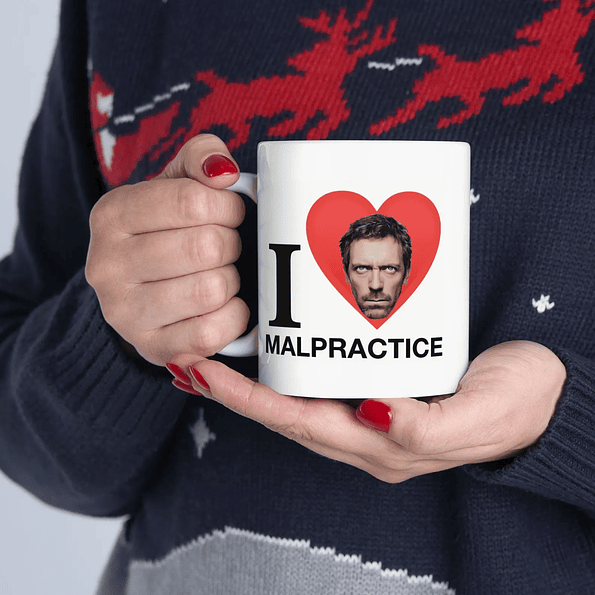 Tazón I Love Malpractice – Taza Dr. House | Regalo Médico con Humor 5