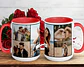 Taza Personalizada Collage con 5 Fotos | Regalo San Valentín Pareja y Familia - Miniatura 3