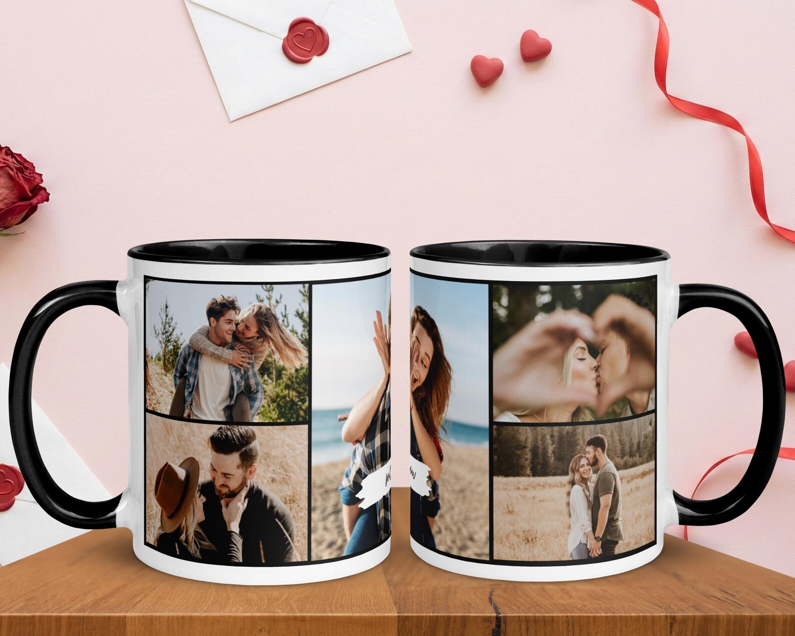 Taza Personalizada Collage con 5 Fotos | Regalo San Valentín Pareja y Familia 10