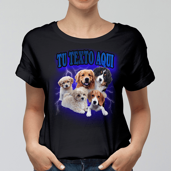 Polera Personalizada con Fotos de Mascotas y Texto | Camiseta Unica 2