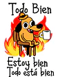 Tazón “Todo Bien, Estoy Bien” | Taza Meme Perro en Llamas | Regalo Divertido y Sarcástico - Miniatura 7