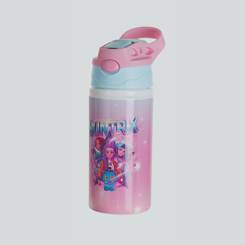 Botella de Agua HUNTRIX Infantil de Aluminio 500 ml | Con Bombilla Antiderrame