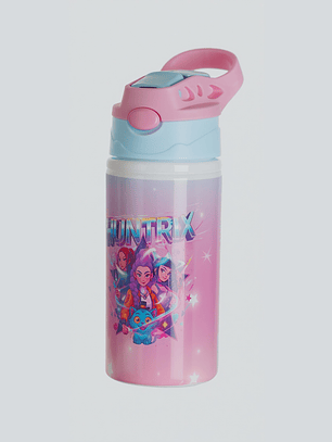 Botella de Agua HUNTRIX Infantil de Aluminio 500 ml | Con Bombilla Antiderrame