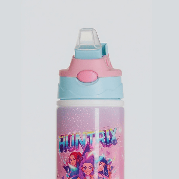 Botella de Agua HUNTRIX Infantil de Aluminio 500 ml | Con Bombilla Antiderrame 4