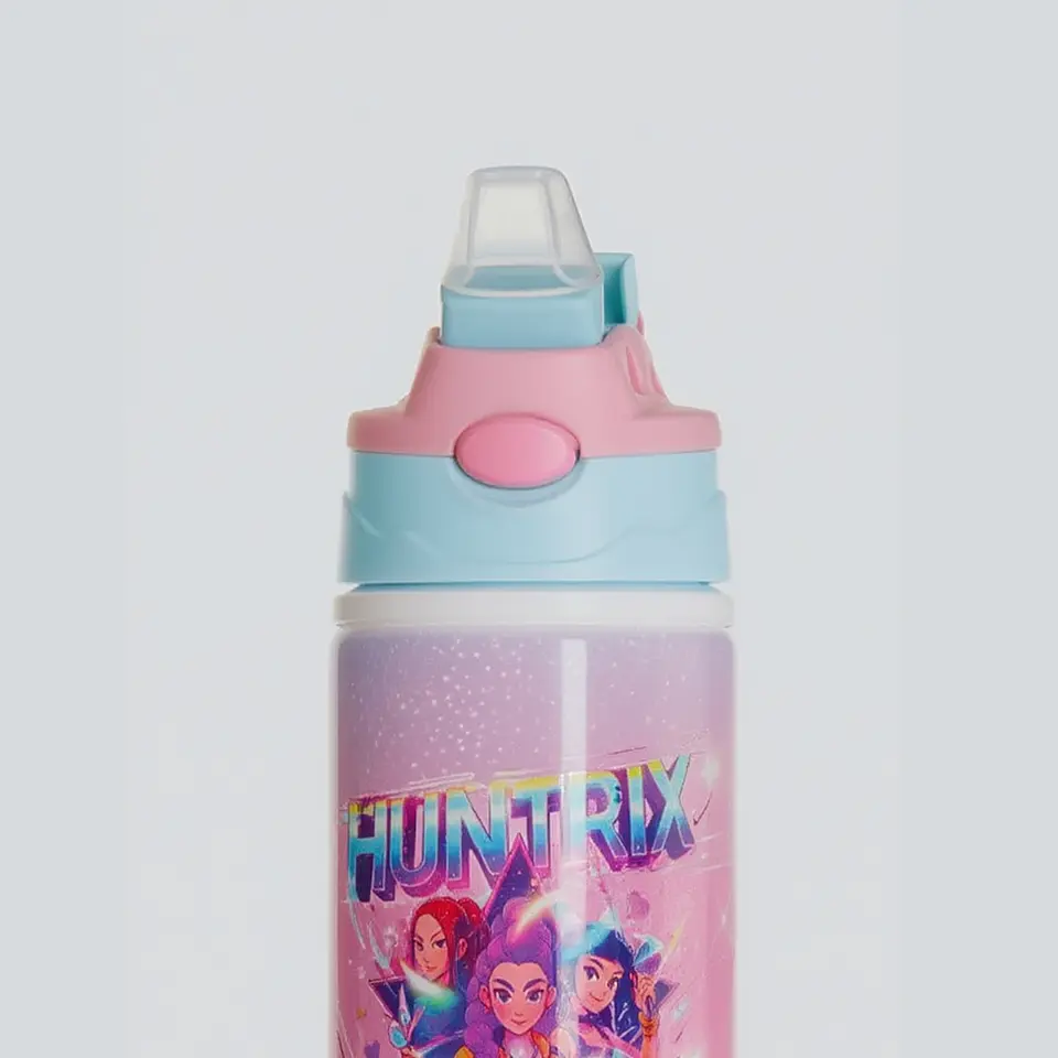 Botella de Agua HUNTRIX Infantil de Aluminio 500 ml | Con Bombilla Antiderrame 4