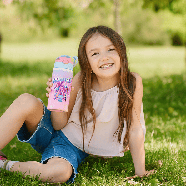 Botella de Agua HUNTRIX Infantil de Aluminio 500 ml | Con Bombilla Antiderrame 6