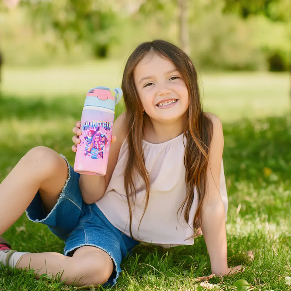 Botella de Agua HUNTRIX Infantil de Aluminio 500 ml | Con Bombilla Antiderrame 6