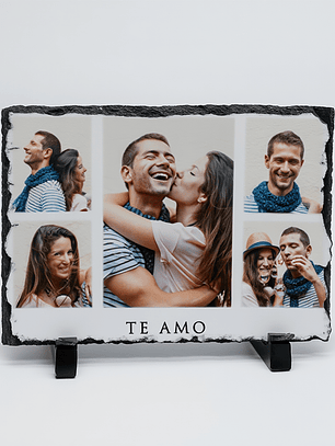 Marco de Piedra Cuadrado Personalizado con Foto – Regalo Original y Emotivo