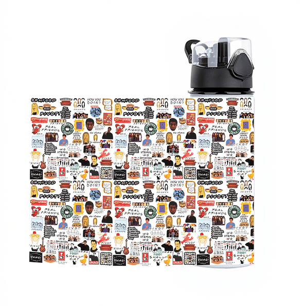 Botella de Agua Friends TV Show - Termo - 750 ml Libre de BPA 1