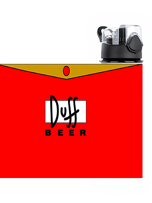 Botella de Agua de Aluminio 750 ml Duff Beer – Los Simpson | Reutilizable
