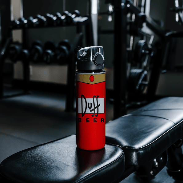 Botella de Agua de Aluminio 750 ml Duff Beer – Los Simpson | Reutilizable 3