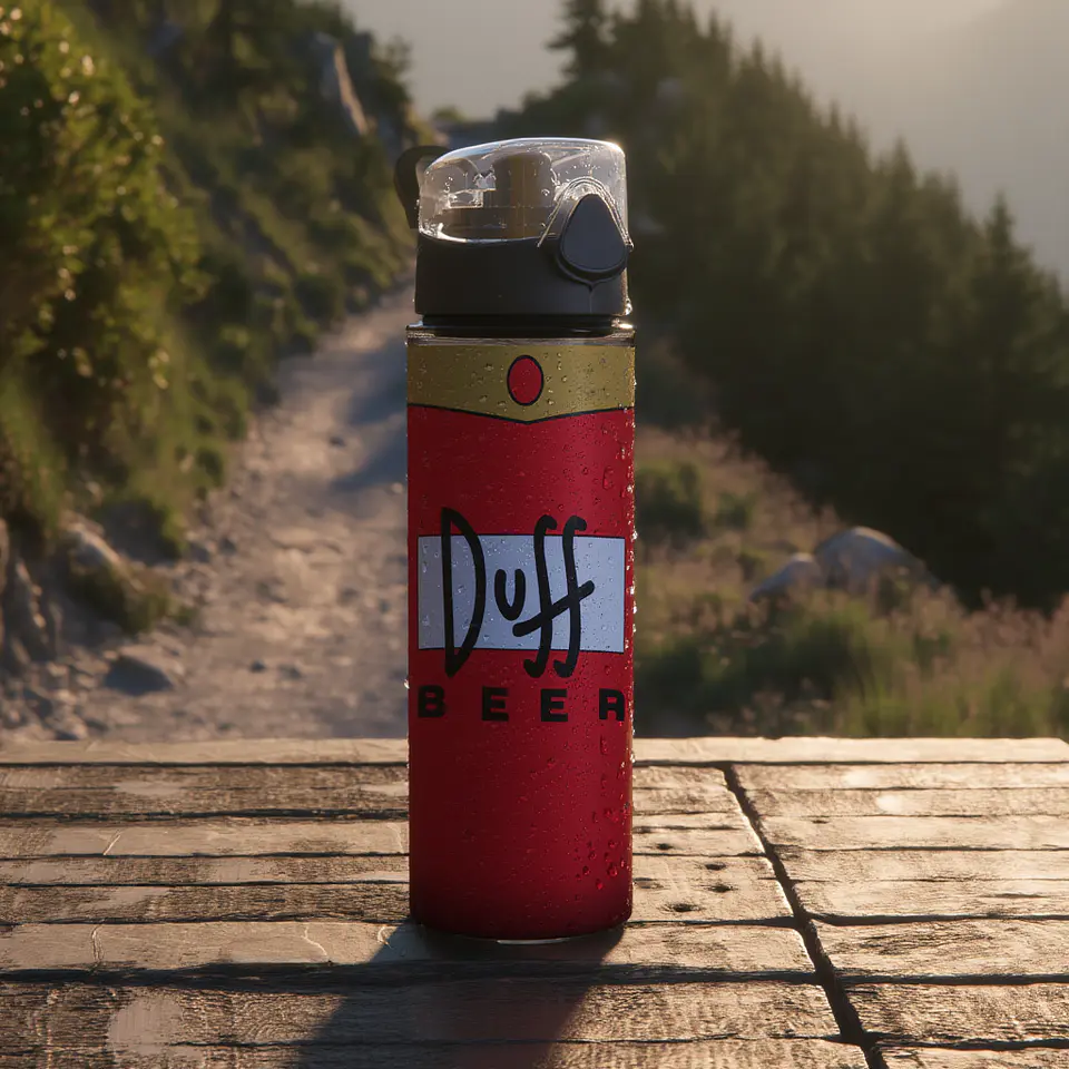 Botella de Agua de Aluminio 750 ml Duff Beer – Los Simpson | Reutilizable 4