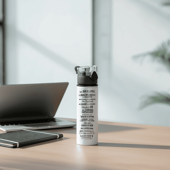 Botella Motivacional de Aluminio 750 ml para Gym y Deporte | Reutilizable 3