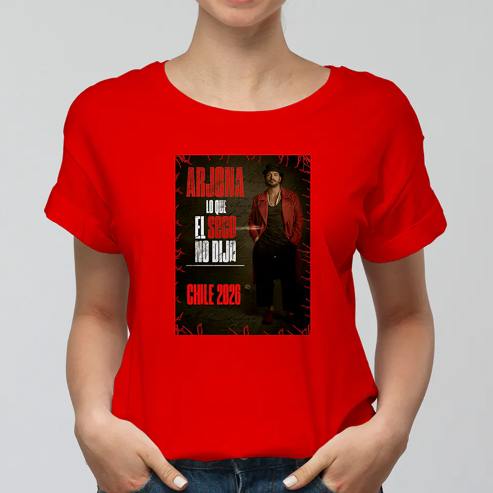 Polera Ricardo Arjona Chile 2026 | Lo Que El Seco No Dijo | Concierto 3