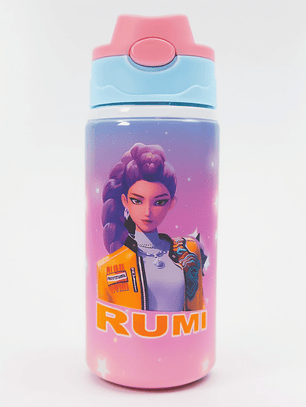 Botella de Agua K-Pop Demon Rumi 500 ml – Diseño Inspirado en Huntrix | Aluminio