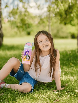 Botella de Agua K-Pop Demon Rumi 500 ml – Diseño Inspirado en Huntrix | Aluminio