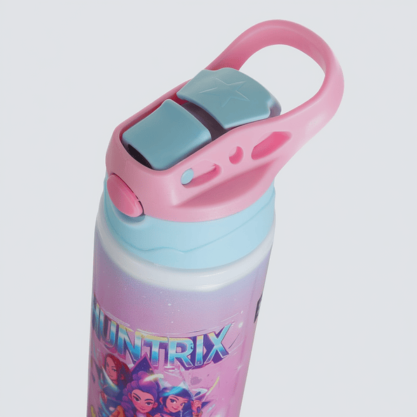 Botella Infantil Personalizada Huntrix K-POP Demon Hunter 500 ml con Nombre – Botella Escolar de Aluminio Libre de BPA | Tazasideas.cl 2