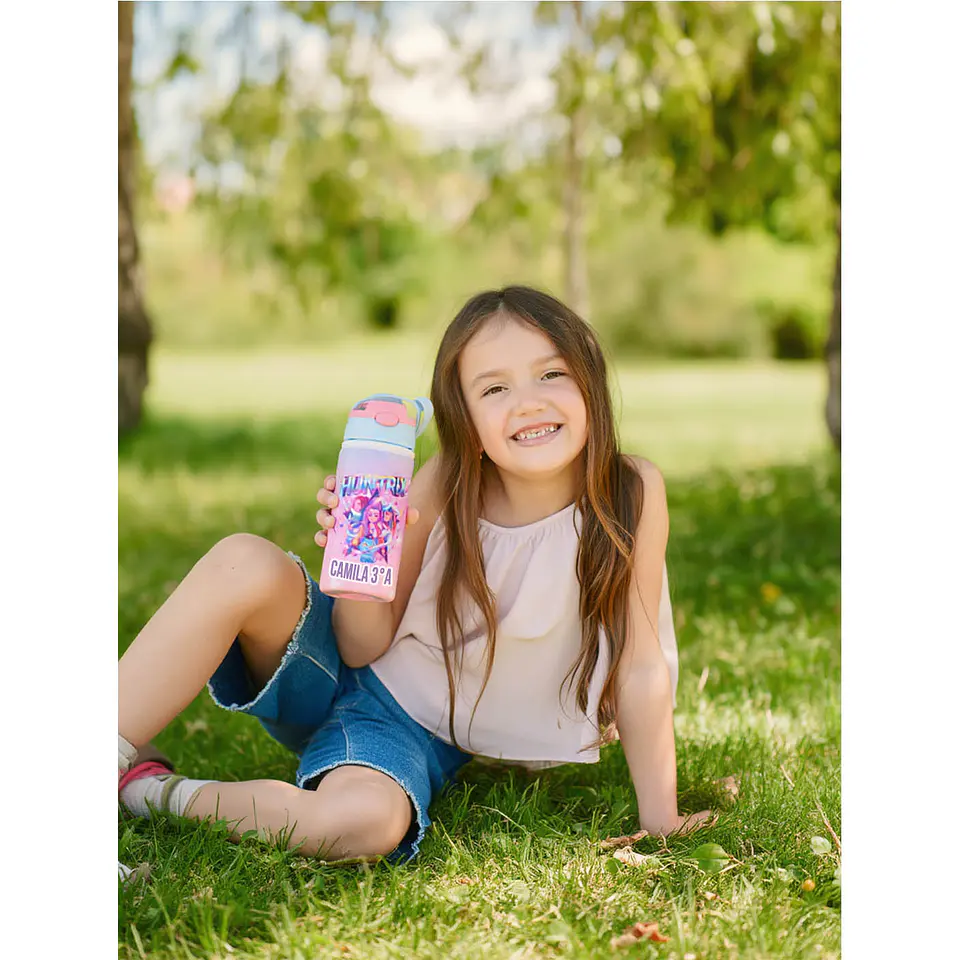 Botella Infantil Personalizada Huntrix K-POP Demon Hunter 500 ml con Nombre – Botella Escolar de Aluminio Libre de BPA | Tazasideas.cl 5