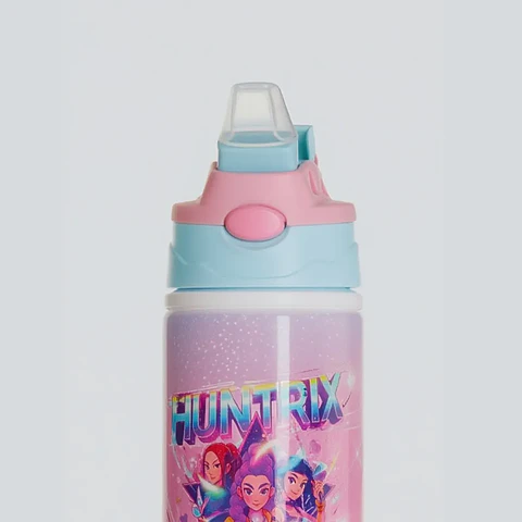 Pack Botella Infantil + Tazón Inspirado en K-Pop Demon Hunters | Set Huntrix Niñas | Regalo K-Pop
