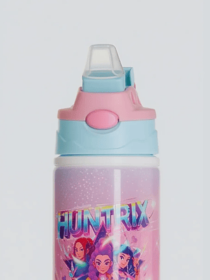 Pack Botella Infantil + Tazón Inspirado en K-Pop Demon Hunters | Set Huntrix Niñas | Regalo K-Pop