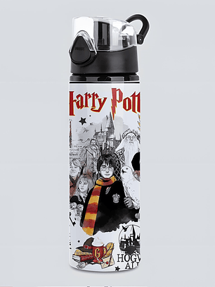 Botella de Agua Harry Potter 750 ml de Aluminio con Tapa Antiderrame – Botella Deportiva Hogwarts