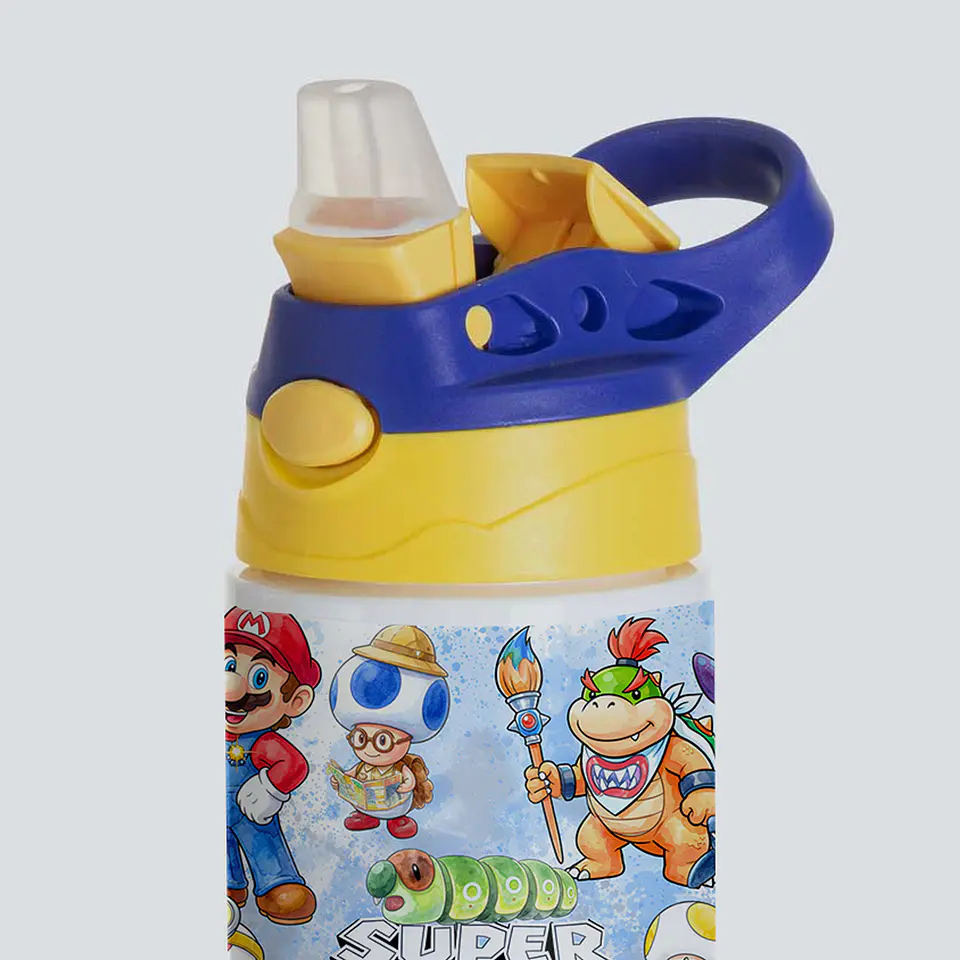 Pack Super Mario Galaxy Botella 750 ml + Taza 11 oz | Set Gamer Infantil 6